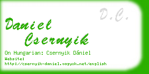 daniel csernyik business card