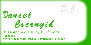 daniel csernyik business card